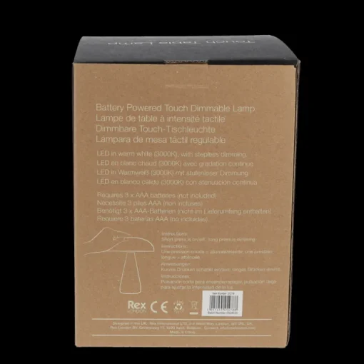 Dimmable mushroom touch lamp - Fawn