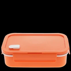 Double wall lunch box with divider - Orange