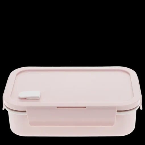 Double wall lunch box with divider - Pink