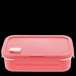 Double wall lunch box with divider - Rose pink