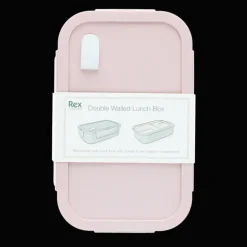Double wall lunch box with divider - Pink
