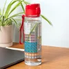 Drinks bottle with push button lid 700ml - Periodic Table