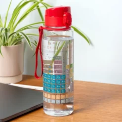 Drinks bottle with push button lid 700ml - Periodic Table