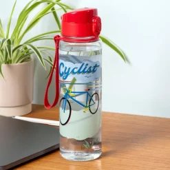 Drinks bottle with push button lid 700ml - Cyclist