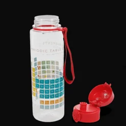 Drinks bottle with push button lid 700ml - Periodic Table