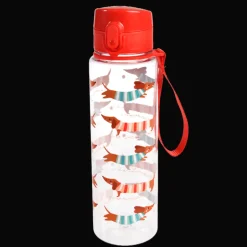 Drinks bottle with push button lid 700ml - Sausage Dog