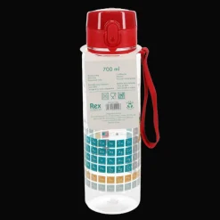 Drinks bottle with push button lid 700ml - Periodic Table