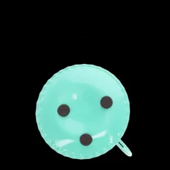 Enamel chamberstick candle holder - Aqua