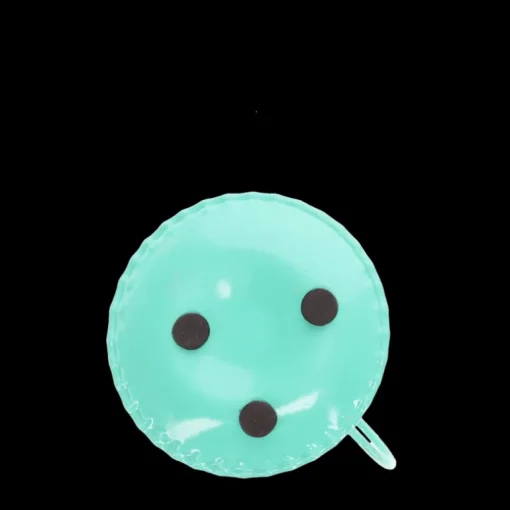 Enamel chamberstick candle holder - Aqua