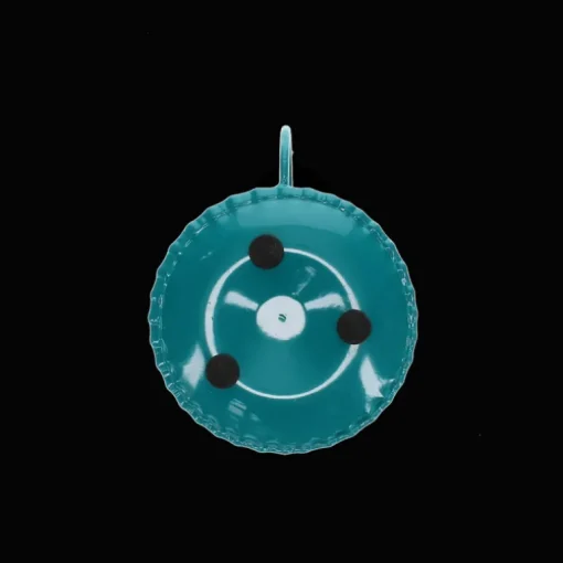 Enamel chamberstick candle holder - Blue