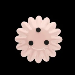 Enamel cupped flower candle holder - Soft pink