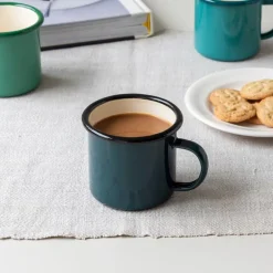 Enamel mug 350ml - Dark green