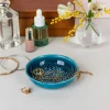 Enamel trinket dish - Blue