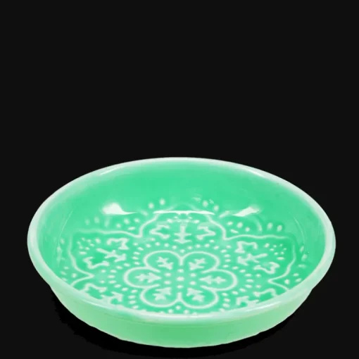 Enamel trinket dish - Green.