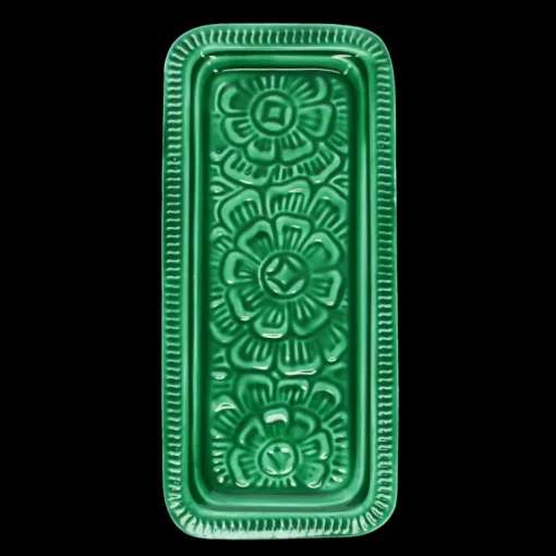 Enamel trinket tray - Dark green