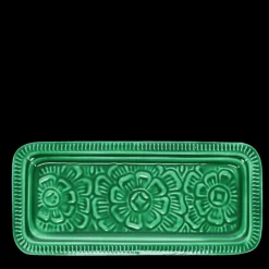 Enamel trinket tray - Dark green