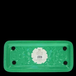 Enamel trinket tray - Dark green