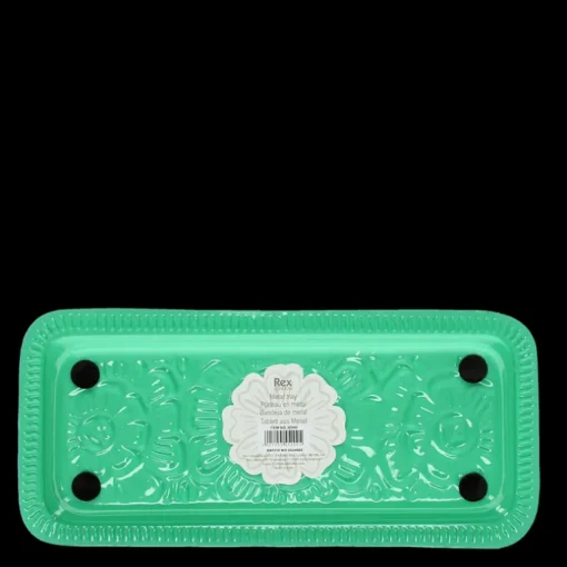 Enamel trinket tray - Green