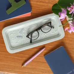 Enamel trinket tray - Light grey