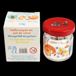 Glass jar pencil sharpener - Wild Wonders