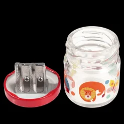 Glass jar pencil sharpener - Wild Wonders