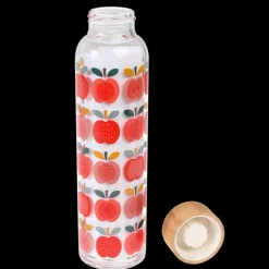 Glass water bottle 420ml - Vintage Apple