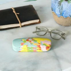 Glasses case & cleaning cloth - World Map