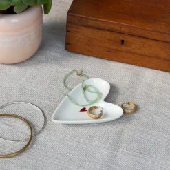 Glossy ceramic trinket dish - Heart
