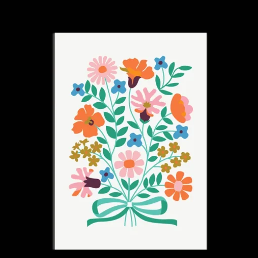 Greetings card - Bunch of flowers