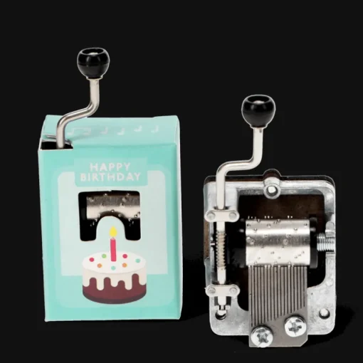 Hand-crank music box (SINGLE) - Happy Birthday