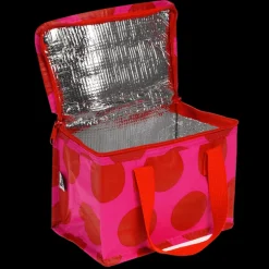 Insulated lunch bag - Spotlight red on pink