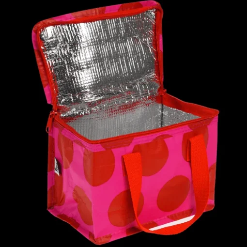 Insulated lunch bag - Spotlight red on pink
