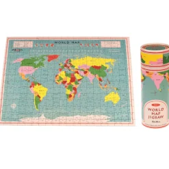 Jigsaw puzzle in a tube (300 piece) - World Map