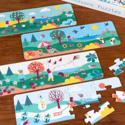 Jigsaw puzzles (4 x 12 pieces) - Seasons