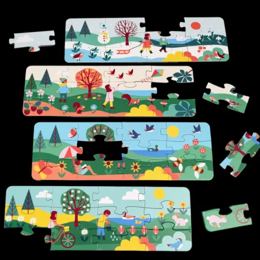 Jigsaw puzzles (4 x 12 pieces) - Seasons