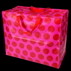 Jumbo storage bag - Spotlight red on pink