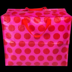 Jumbo storage bag - Spotlight red on pink