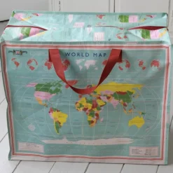 Jumbo storage bag - World Map
