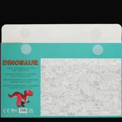 Large colouring poster with pencils - Baby Dinos