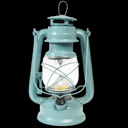 LED hurricane lantern - Light Blue