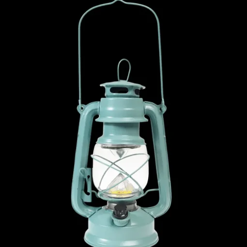 LED hurricane lantern - Light Blue