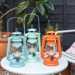 LED hurricane lantern - Light Blue