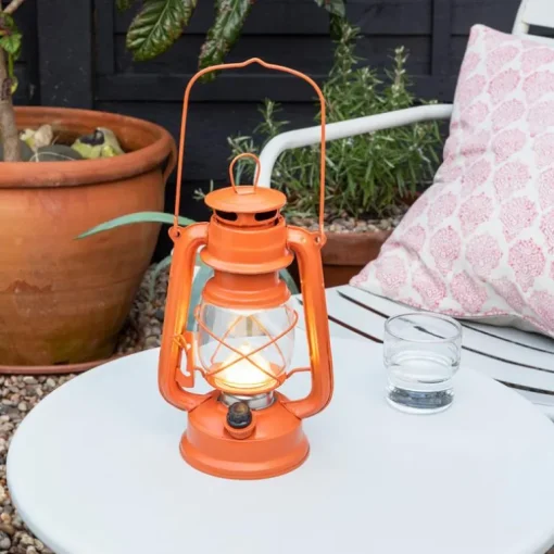 LED hurricane lantern - Orange