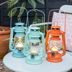 LED hurricane lantern - Orange