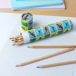 Long tube of colouring pencils - Prehistoric Land