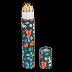 Long tube of colouring pencils - Fairies in the Garden
