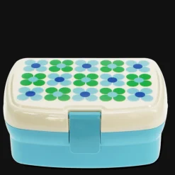 Lunch box with tray - Blue and green Daisy