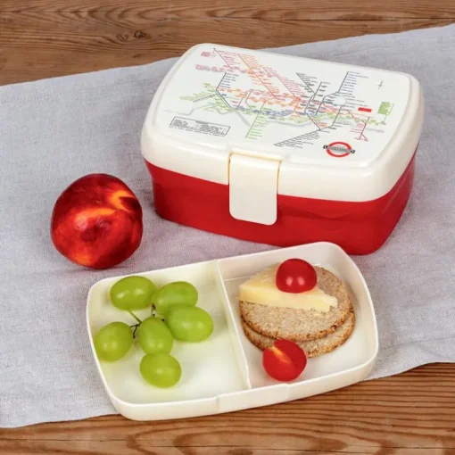 Lunch box with tray - TfL Heritage Tube map