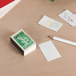 Matchbox size notepad - Cactus