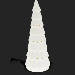 Matt ceramic LED decoration - Large Christmas tree